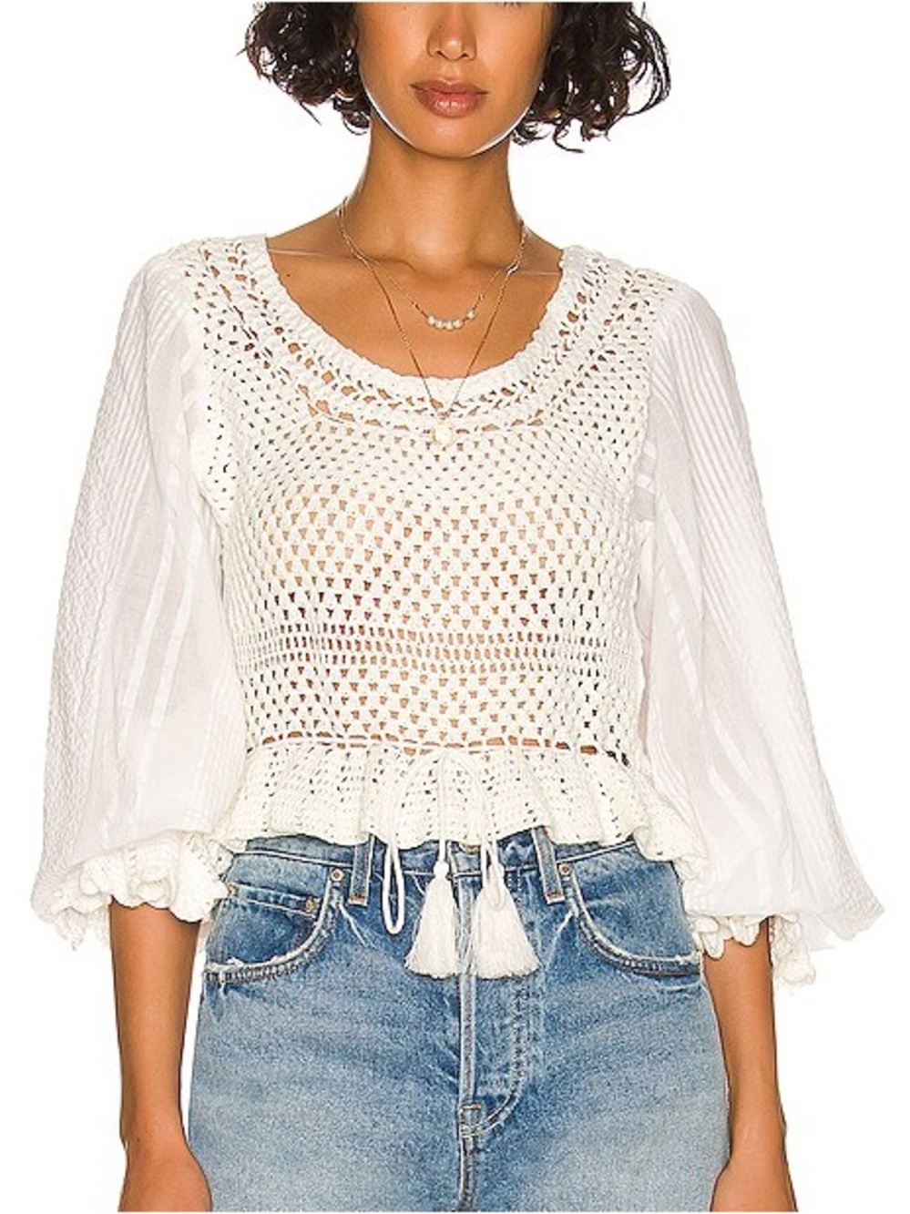 FP Megan Crochet Top